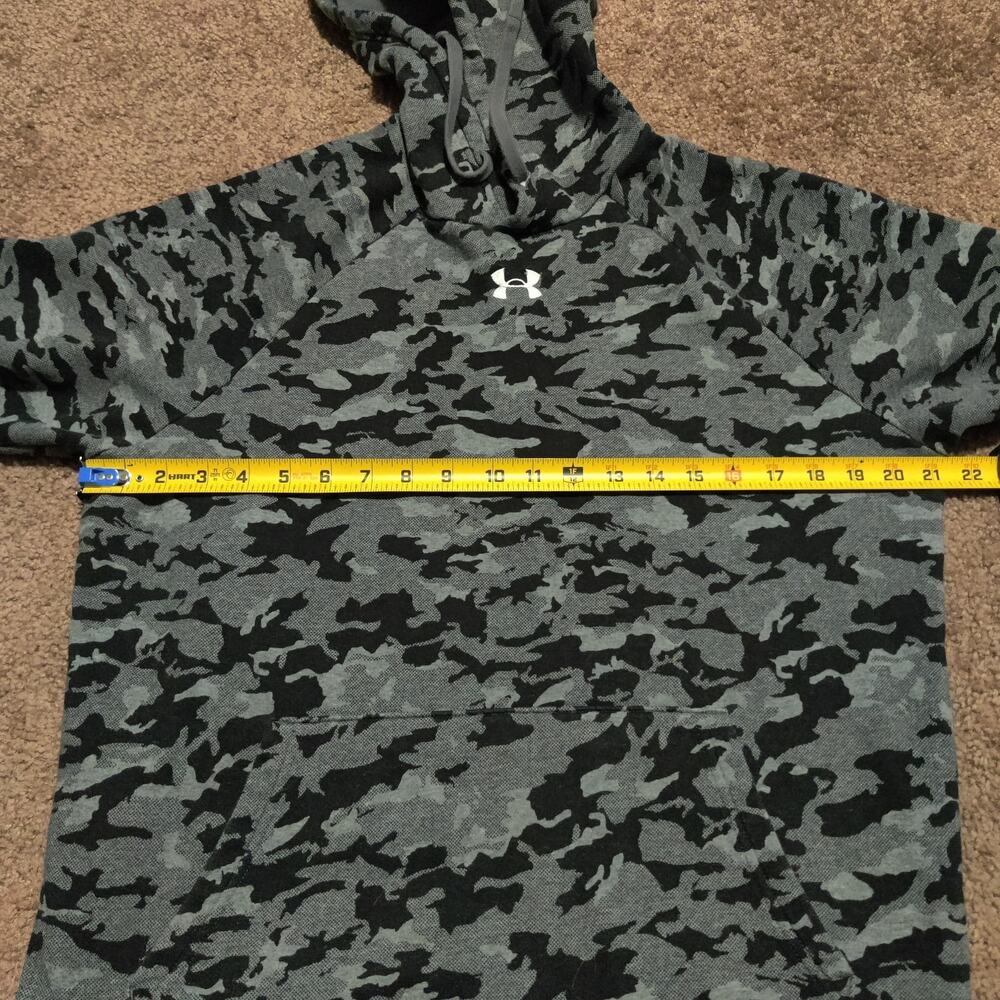 Under Armour Storm Men's Size S Sahara / Black Rival Fleece Camo Hoodie - Picture 6 of 8